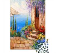 Morning by The Sea 1000-Piece Puzzle for Adults, 52x38cm/1000pcs; A Weekend Activity at Your Own Pace; Clean White Card Pieces for Sorting