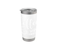 Morning Caffeine Coffee Works Miracles Quote Stainless Steel Insulated Tumbler