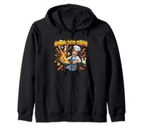 Morning Chaos Starter Funny Cooking Humor Design Zip Hoodie