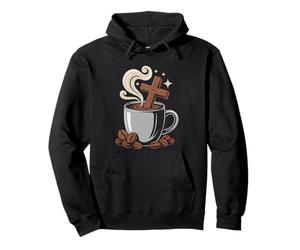 Morning Coffee Bible Devotional Christian Quiet Time Routine Pullover Hoodie