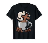 Morning Coffee Bible Devotional Christian Quiet Time Routine T-Shirt