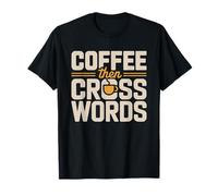 Morning Coffee Crossword Puzzle Daily Routine Obsessed T-Shirt