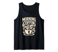 Morning Coffin Coffee Lover Funny Halloween Tank Top