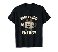 Morning Energy Design Coffee and Sunrise Vibes Grind Rise T-Shirt