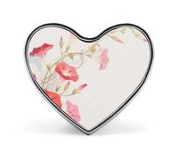 Morning glory Heart Brooch Pin Moonlight Lotus for Backpacks Or Lapels Valentine Pin Anniversary