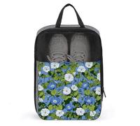Morning Glory Pattern Shoe Bag for Travel Daily Use Anti-dust Storage Carrier Golf Shoe Pouch