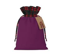 Morning Glory Purple Printed drawstring gift bags Christmas drawstring gift bags perfect for Christmas party decorations and candy wrapping