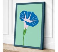 Morning Glory Study Botanical Canvas Wall Art Print 30x20 Inch (76 x 51 cm)