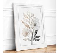 Morning Glory Study Botanical Framed Wall Art Print A3 White