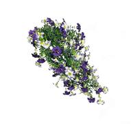 Morning Glory Vine Artificial Decor for Outdoor Garden Patio and Event Backdrops Using Plastic and Lifelike Blossom Representation (A)