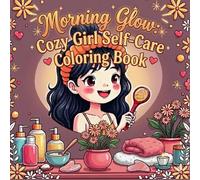 Morning Glow: Cozy Girl Self-Care Coloring Book: Bold & Easy Spa Routine Pages Featuring Soft Life Mirror Moments, Gua Sha Rituals, Plush Headbands & Relaxing Girl Therapy Vibes