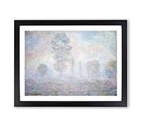 Morning Haze By Claude Monet Classic Painting Framed Print | A3 Black Framed Wall Art | Ready to Hang | Classic Historical Picture | Living Room Bedroom Lounge Office