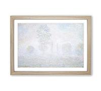 Morning Haze by Claude Monet Framed Print | A2 Oak Framed Wall Art | Ready to Hang | Modern Historical Picture | Living Room Bedroom Lounge Office