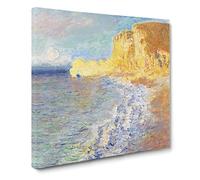 Morning In Etretat by Claude Monet Canvas Print | Gallery Wrapped 30mm Frame Wall Art | 20x20 inches | Ready to Hang | Impressionist Picture | Living Room Bedroom Lounge Office
