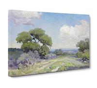Morning In The Live Oaks By Julian Onderdonk Canvas Print | Gallery Wrapped 30mm Frame Wall Art | 24x16 inches | Ready to Hang | Classic Picture | Living Room Bedroom Lounge Office