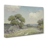 Morning In The Live Oaks By Julian Onderdonk Canvas Print | Gallery Wrapped 30mm Frame Wall Art | 30x20 inches | Ready to Hang | Classic Picture | Living Room Bedroom Lounge Office