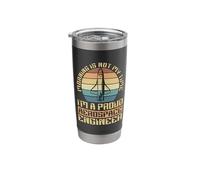 Morning is Not My Time Aircraft Engineer Aerospace Engineer Stainless Steel Insulated Tumbler