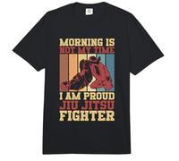 Morning is Not My Time Brazilian Jiu Lover Jiu Jitsu Fighter Comfort Colors Adult Heavyweight T-Shirt