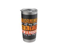 Morning is Not My Time I'm A Disc Golfer Flying Disc Player Stainless Steel Insulated Tumbler