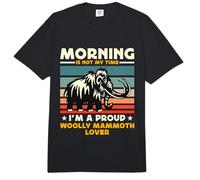 Morning is Not My Time I'm A Paleontologist Woolly Mammoth Comfort Colors Adult Heavyweight T-Shirt