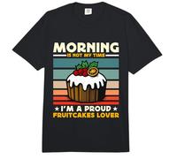 Morning is Not My Time I'm A Proud Baker Fruitcakes Lover Comfort Colors Adult Heavyweight T-Shirt