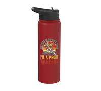 Morning is Not My Time I'm A Proud Viking Warrior Valkyries Stainless Steel Insulated Water Bottle
