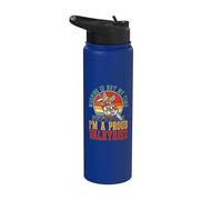 Morning is Not My Time I'm A Proud Viking Warrior Valkyries Stainless Steel Insulated Water Bottle