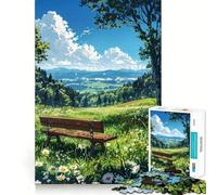 Morning Nature Landscape Jigsaw Puzzles for Teenagers 1000 Pieces Memory Train Fine Thick Home Game Birthday Present (50x75cm)