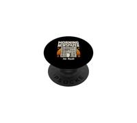 Morning Newspaper No Rush Coffee Sunrise PopSockets Adhesive PopGrip