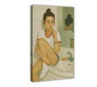 Morning Routine Canvas Poster Wall Art Decor Print Picture Paintings for Living Room Bedroom Decoration 08x12inch(20x30cm)
