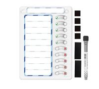 Morning Routine Chart Checklist, 1 Set | Dry Erases, Kids Daily Checklist, Checklist Boards, Routine Chart, Chores Slider Chart, Task Planning
