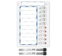Morning Routine Chart Checklist, Planner with 2 pens | Dry Erases, Kids Daily Checklist, Checklist Boards, Routine Chart, Chores Slider Chart, Task Planning