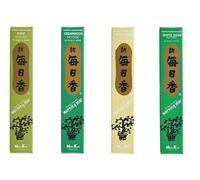 Morning Star Japanese Incense - White Sage, Palo Santo, Pine & Cedarwood (200 Sticks) | Energy Cleansing, Toxin-Free, Vegan, for Meditation & Home Protection