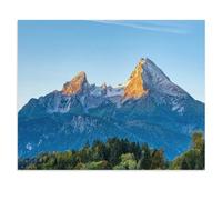 Morning Sunbeams on the Watzmann in the Bavarian Alps，Jigsaw Puzzles 1000 Piece， Impossible Challenge Toy Educational Game Home Decoration for Adults& Kids Age 14 Years Up 1000pcs（75x50cm）-W82