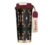 Morning Sunlight in Wilderness 316 Stainless Steel Coffee Cup - Insulated Travel Mug with 12-Hour, Large Capacity Cone Shape Cup for Home, Office & Outdoor Use