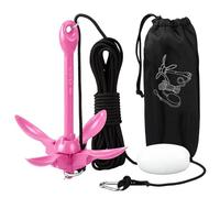 MorningRo 1 Pack Marine Kayak Anchor Kit 3.3lb Folding Grapnel Anchor Kit Boat Anchor Kayak Fishing Accessories for Small Boats Kayaks Canoe Paddle Boards