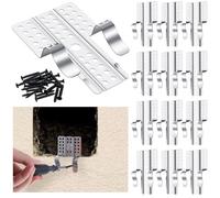 MorningRo 12 Pcs Drywall Repair Clips Drywall Fasteners Sheetrock Repair Clips Wall Patch Repair Kit Drywall Repair Solution with 24 Matching Screws for Wall Hole Repair