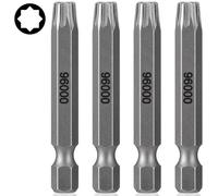 MorningRo 4pcs Spider Driver Bits, 8 point star bit 2" length bits S2 Steel Bit with Magnetic for 8 point Flathead Fastener, Power Screwdriver Drill Impact Driver