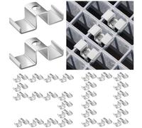 MorningRo 50 Pcs Grating Clip Saddle Clip 316 Stainless Steel for Screw Size 1/4 Inch for Industrial Flooring Drainage Systems Mezzanines Walkways Stair Treads