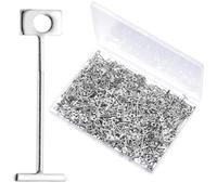 MorningRo 500pcs 1/16" Replacement Steel Needles Tile Leveling System 1.5mm Leveler Replaceable Pin Reusable Spare Steel Pin Tiling Construction Tools for Wall Floor Building