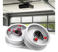 MorningRo Garage Door Cable Drums Garage Door Parts Replacement Repair Kit, 400-8 Standard Lift, Fits up to 8 Feet Doorway, 1" Shaft, 1/8" Cables, 1 Pair, 4.85 Inches, 530lbs Max Weight