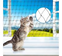 MorningRo Steel Cat Netting Balcony, 10ft x 26ft Steel Reinforced Cat Wire for Balcony, High Strength Safety Pet Netting for Catio, Proof Screen for Pets, Strong Catio Protection Barrier Mesh Fence