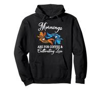 Mornings Are For Coffee And Cultivating Zen Funny Koi Lover Pullover Hoodie