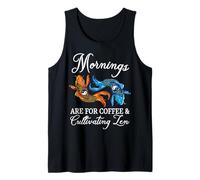 Mornings are for Coffee and Cultivating Zen Funny Koi Lover Tank Top