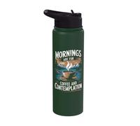 Mornings are for Coffee & Contemplation Stainless Steel Insulated Water Bottle