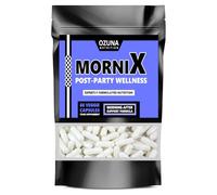 Mornix After Party Wellness Supplement | Post-Rave Recovery | Supports Energy, Mood, Focus & Hydration | NAC, ALA, Ashwagandha, Maca, Taurine, Spirulina, Vitamin C | 10 Servings