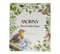 MORNY Hand Crafted Soaps Gift Set - 6x50g - Lavender, Rose, Jasmine, Geranium, Narcisse, Carnation