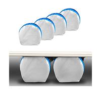 MORNYRAY Tire Covers 4 Pack,Waterproof Anti-UV Snow Sun Rain Tire Covers for Truck,RV, SUV, Trailer, Camper. (Silver, Fit 27-29 Inch Tire Diameters)