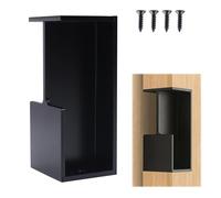 MOROBOR 1 Pack Pocket Door Handles, Black Sliding Door Handle Hardware Recessed Finger Flush Pull Heavy Duty Edge Pulls for Sliding Barn Door Cupboard Wardrobe