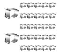 MOROBOR 100PCS Gutter Hooks, Galvanized Clips for Hanging Outdoor Lights, Christmas & Holiday Lights Roof Hooks for Festival Decoration